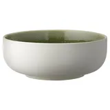 studio round North Schale Dia 15 cm Matte white/Shiny moss
