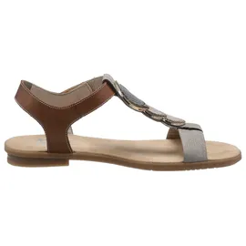 Rieker Riemchensandale Damen Grau/Braun 41