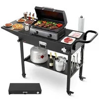 Vevor Grilltisch 787 x 432 mm kratzfest schwarz