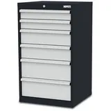 Simplaflex Schubladenschrank, BxHxT: 60 x 102 x 57,5 cm - grau