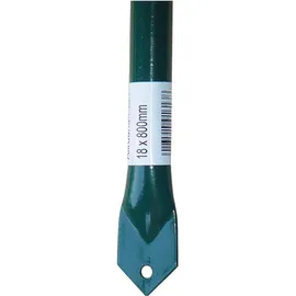FP Zaunpfosten 18 x 800 mm Grün/Metall