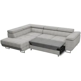 Sofnet Eckcouch Cord 5-Sitzer Rosa