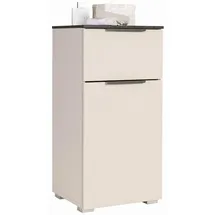 Composad Bad Unterschrank 40 x 81 x 35 cm Beige/Grau/Schwarz
