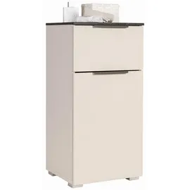 Composad Bad Unterschrank 40 x 81 x 35 cm Beige/Grau/Schwarz