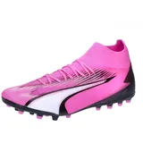 Puma Ultra PRO MG Soccer Shoe, Poison PINK White Black, 40 EU