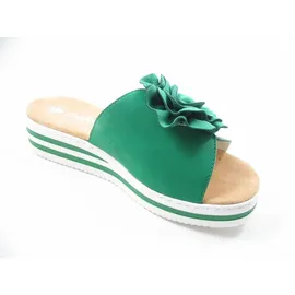 Rieker Damen Pantoletten V0252-52 grün 42 - 42 EU