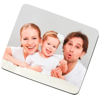 Herz & Heim® Personalisiertes Mousepad mit Wunschname oder Foto Foto