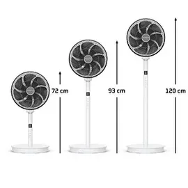 Rowenta QV5040 34 cm Standventilator Schwarz/Weiß