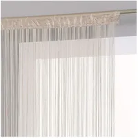 Atmosphera - Fadenvorhang, Leinen, 90 x 200 cm, Beige