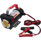 Dieselpumpe - 12V Kraftstoffpumpe - 175 W - 3300 l/h Fördermenge - 1,7 m Kabel mit Batterieklemmen - Schwarz