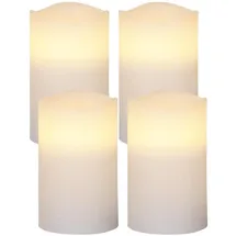 MARELIDA LED Kerzenset MAY 12,5 cm weiß