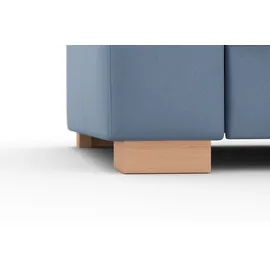 sit&more Ecksofa SIT & MORE "Quincy L-Form", blau, B:249cm H:82cm T:213cm, Sofas, Ecksofa, wahlweise mit Bettfunktion und Bettkasten