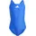 adidas Solid Small Logo Badeanzug semi lucid blue 164