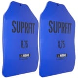 SUPRFIT – Sigurd Basic 3D Gewichtsscheiben 2x 4 kg (2x 8,75 lbs) pulverbeschichtet Blau – ergonomische Form & optimale Gewichtsverteilung – austauschbare Body Plates für Sigurd 3D Gewichtsweste