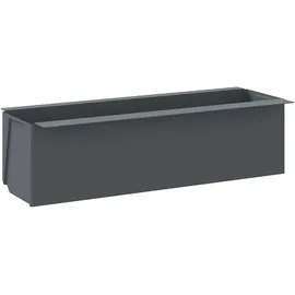 vidaXL Pflanzkasten 36 x 13,5 x 9,5 cm Grau