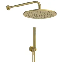 Ideal Standard Idealrain Armaturenpaket BD825A2 Unterputz-Wandanschluss, Stabhandbrause, brushed gold