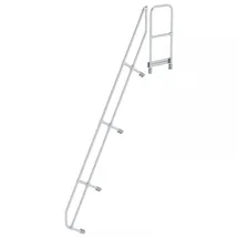MUNK zweiter Handlauf für Treppe mit Plattform 60° 13 Stufen