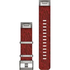 Garmin QuickFit 22-Uhrenarmbänder, Nylon-Armband mit Jacquardwebung – Rot