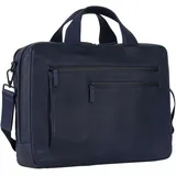 LEONHARD HEYDEN Den Haag Aktentasche Leder 40 cm Laptopfach blau