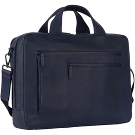 LEONHARD HEYDEN Den Haag Aktentasche Leder 40 cm Laptopfach blau
