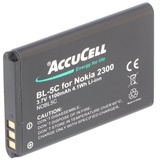 AccuCell BL-5C Akku für Nokia mit 1100mAh Akkutyp BL-5CA, BL-5CB, BR-5C, LN-4C , NKBF01