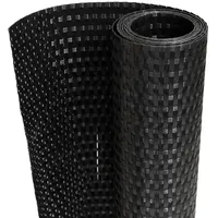 vidaXL Balkon-Sichtschutz Schwarz 600x90 cm Poly Rattan - Schwarz