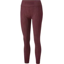 PUMA Damen Tight FormKnit Seamless High Wai, AUBERGINE-SNAKE PRINT, L