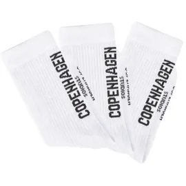 Copenhagen Studios Tennissocken 3 Paare Weiß 39-42
