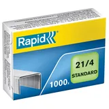Rapid Heftklammern Standard verzinkt, 1000 Stück