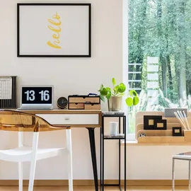 Relaxdays Organizer Schreibtisch mit 13,5 x 33 x 21 cm 3-tlg. schwarz