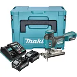 Makita JV 001 GM201 Akku Stichsäge 40 V max. 135 mm Brushless + 2x Akku 4,0 Ah + Ladegerät + Makpac