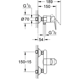 Grohe BauEdge Einhandmischer (23333000)