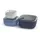 Rotho 3er Set Frischhaltedosen ELA , Farbe:Blau & Weiß - Blau/Weiß