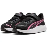 Puma Pounce Lite Ac+ Kids Black/Posie Pink/White 34