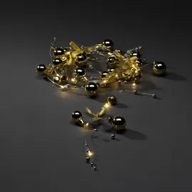 Konstsmide LED-Lichterkette Perlen 2 m messingfarben