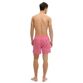 JACK & JONES Badeshorts JPSTMAUI BREEZE MINI STRIPE Rot S