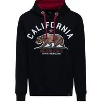 King Kerosin Hoodie California Motor State Schwarz XXL