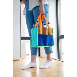 REMEMBER Flaschentasche 18 x 24 cm Polyester Blau Ocean