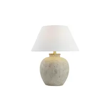 Home Deluxe Tischlampe, Weiß, Holz, Kunststoff, 42x51x42 cm, Lampen - Leuchten, Innenbeleuchtung, Tischlampen, Schreibtischlampen
