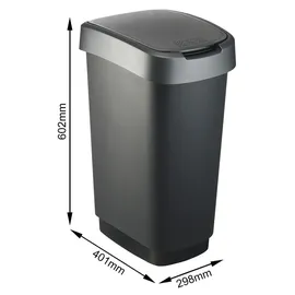 Rotho Twist 50 l Schwarz