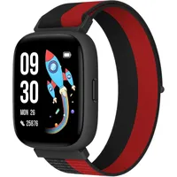 BIGGERFIVE Kinder Smartwatch mit Pulsmesser 80 Sportmodi 1.8" Touchscreen Schlafmonitor Spiele Fitness Tracker für Jungen & Mädchen - Schwarz