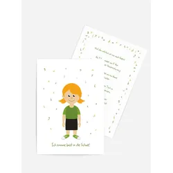 Karten zur Einschulung selbst gestalten mit Spruch und Fotos im Onlinedesigner bei Meine-Kartenmanufaktur.de