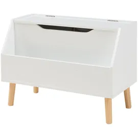 [en.casa] Spielzeugtruhe Aavanrar 60 x 30 x 43 cm 1-tlg. weiß