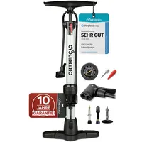 CYCLEHERO Fahrradpumpe alle Ventile silberfarben