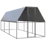 vidaXL Outdoor-Hühnerkäfig 2x6x2 m Verzinkter Stahl