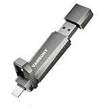 Vansuny USB-C Stick 256GB mit bis zu 1000 MB/s Externe SSD 256GB Dual USB-Stick USB-C + USB A Speicherstick für iPhone 15/16, Android-Telefon, Laptop, Tablet, Mac, Festkörper Laufwerk