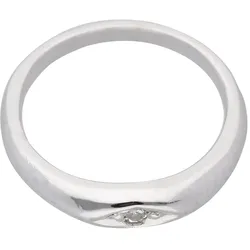 Ketten-Anhänger ADELIA ́S "585 Weißgold Anhänger mit Diamant Ø 10,5 mm", silber, Schmuckanhänger, Damen, 0.010 ct VVS = sehr sehr kleine Einschlüsse mit Diamant, Gold, 585 Gold mit Diamant Weißgoldschmuck für Damen