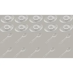 Eierbecher RUCO, transparent, B:8cm H:2,5cm Ø:10,5cm, Kunststoff, Eierbecher, Kunststoff