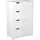 FineBuy Badschrank Landhaus 56 x 83 x 30 cm Weiß