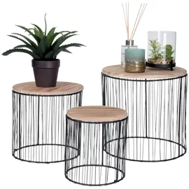 Spetebo Blumenhocker 29 x 24 x 19 cm Schwarz